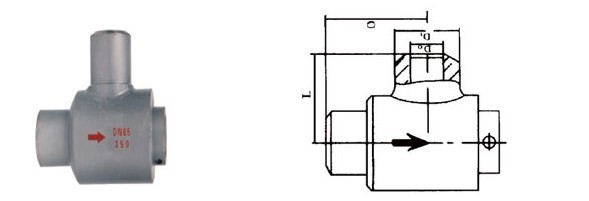 对焊角式止回阀H63H